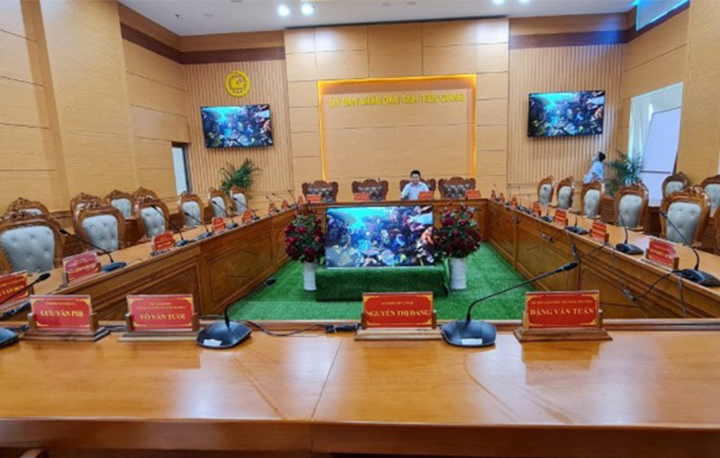 Hệ Thống Âm thanh hội thảo tại phòng họp Thành viên UBND tỉnh Tiền Giang