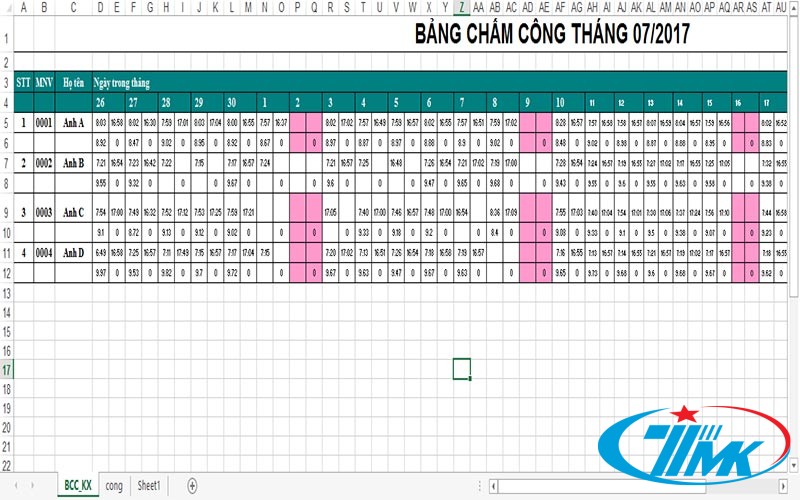 Hướng dẫn xử lý dữ liệu từ máy chấm công cho người mới bắt đầu