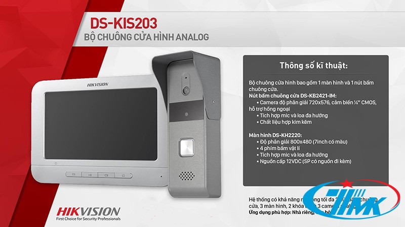 chuông hình hikvision