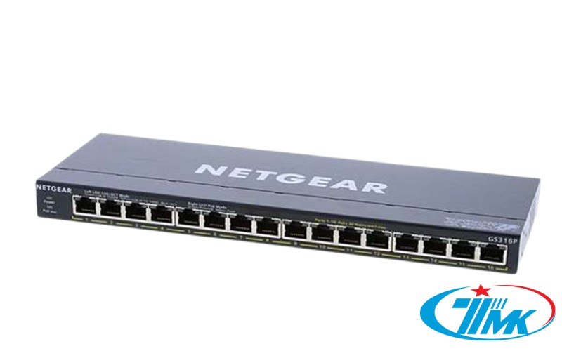 Thiết bị chuyển mạch NETGEAR GS316PP 16-Port Gigabit Ethernet PoE+