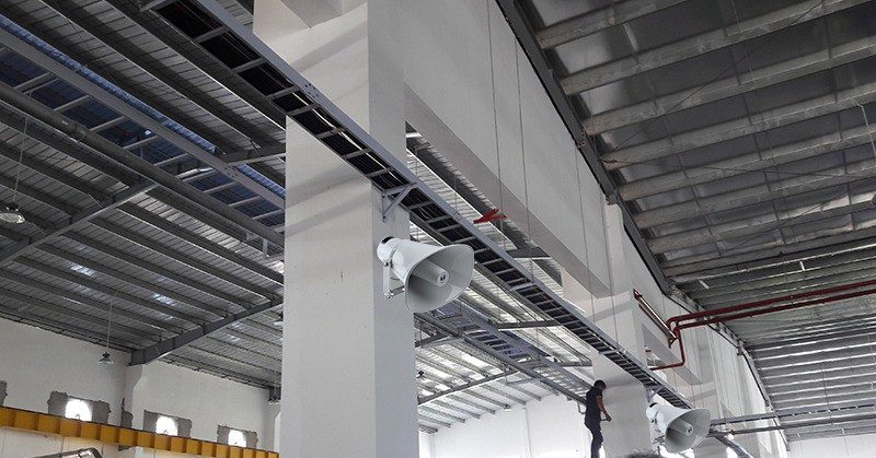 Lắp âm thanh thông báo nhà máy Bình Dương