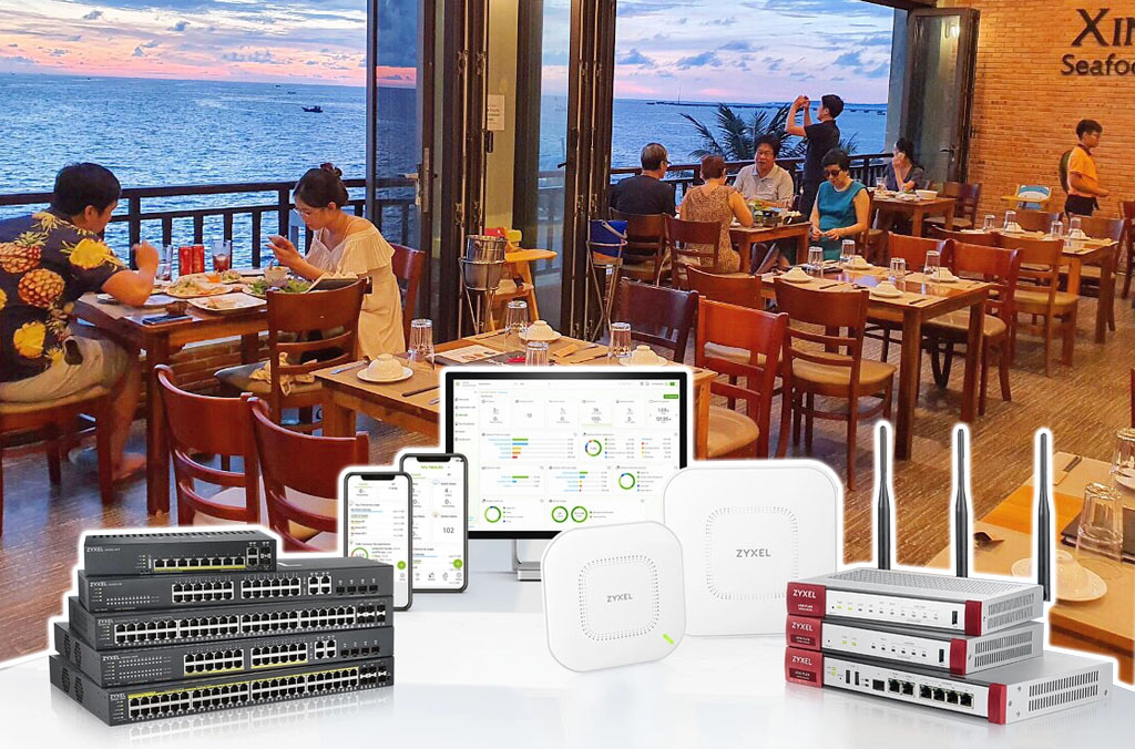 Thi công hệ thống mạng và wifi doanh nghiệp cho nhà hàng