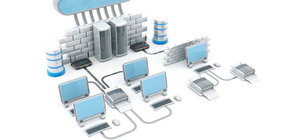 Sơ đồ thiết kế hệ thống mạng LAN cho văn phòng