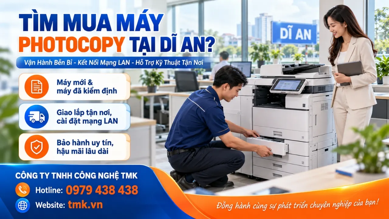 Bán máy photocopy tại Dĩ An