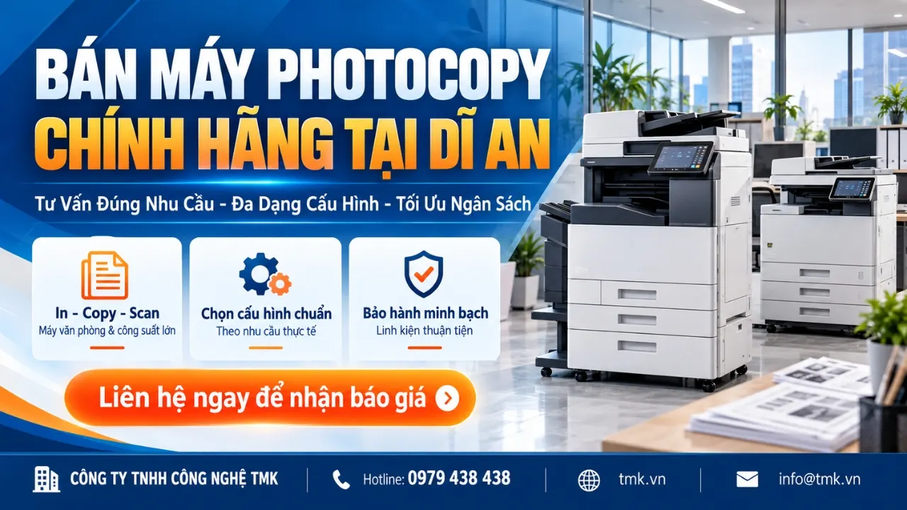 Bán máy photocopy tại Dĩ An
