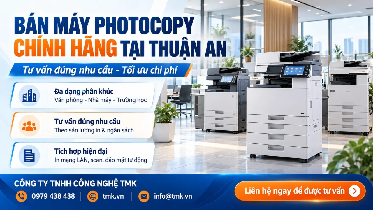 Địa chỉ bán máy photocopy tại Thuận An