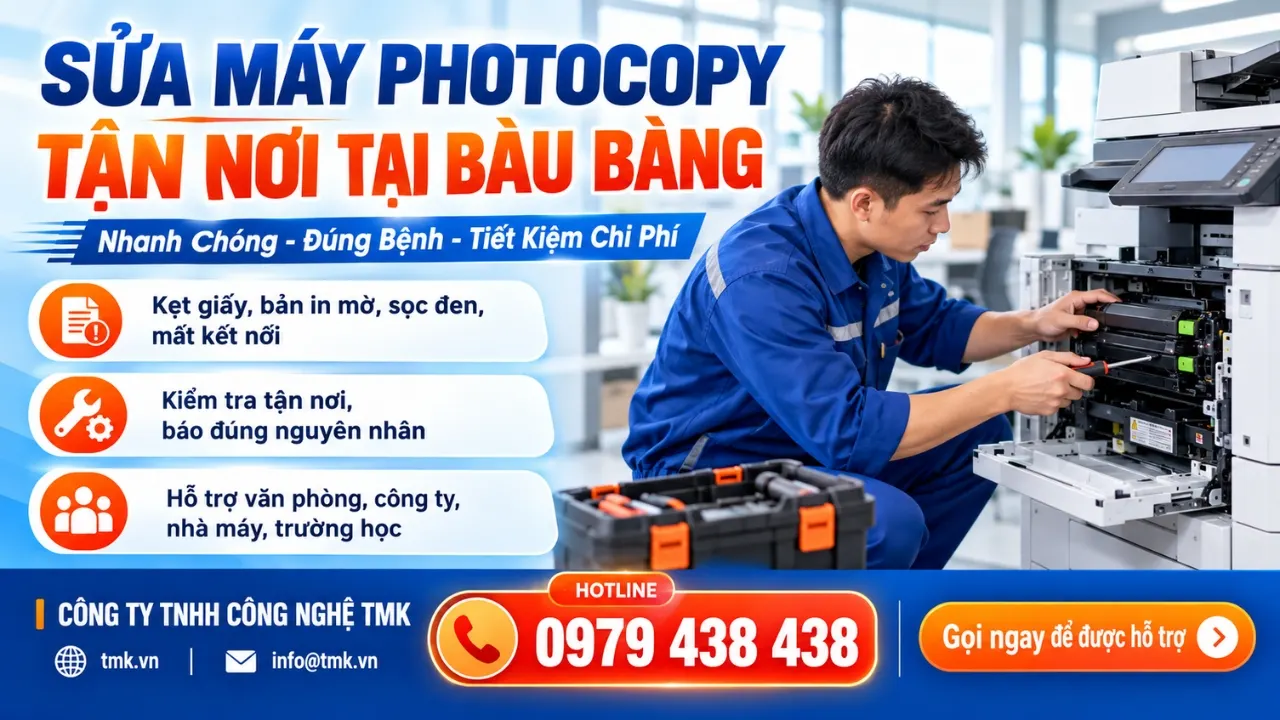 Dịch vụ sửa máy photocopy tại Bàu Bàng 