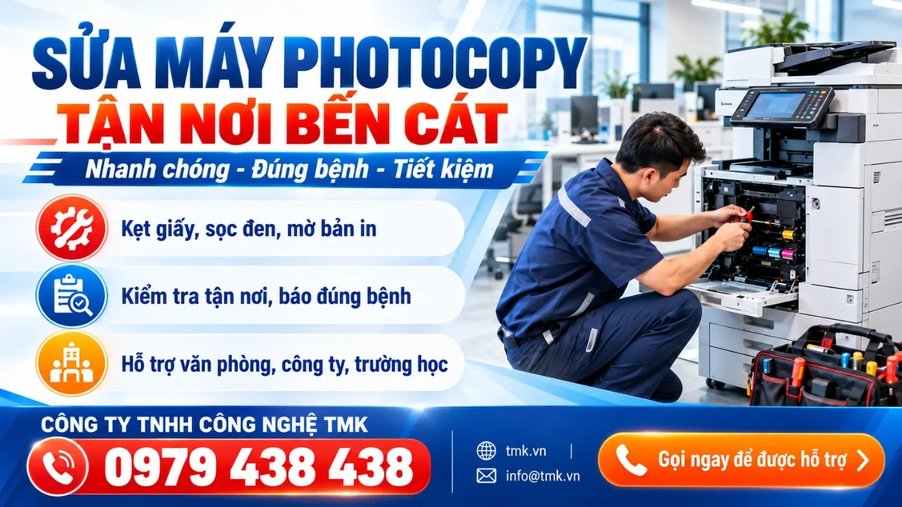Dịch vụ sửa máy photocopy tại Bến Cát 