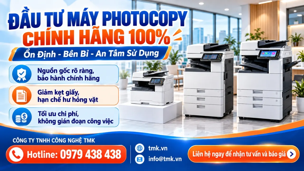 mua máy photocopy chính hãng thay vì hàng bãi giá rẻ