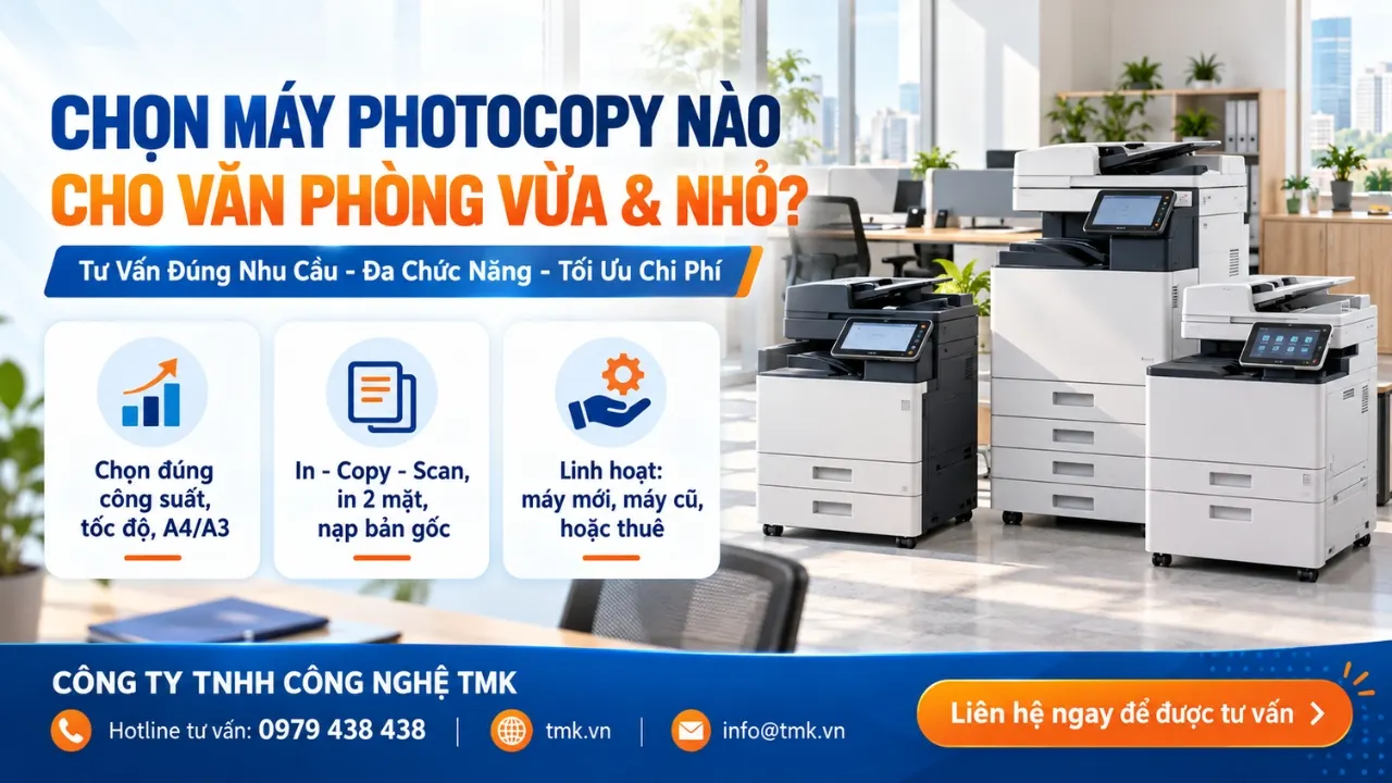 máy photocopy loại nào cho văn phòng vừa và nhỏ