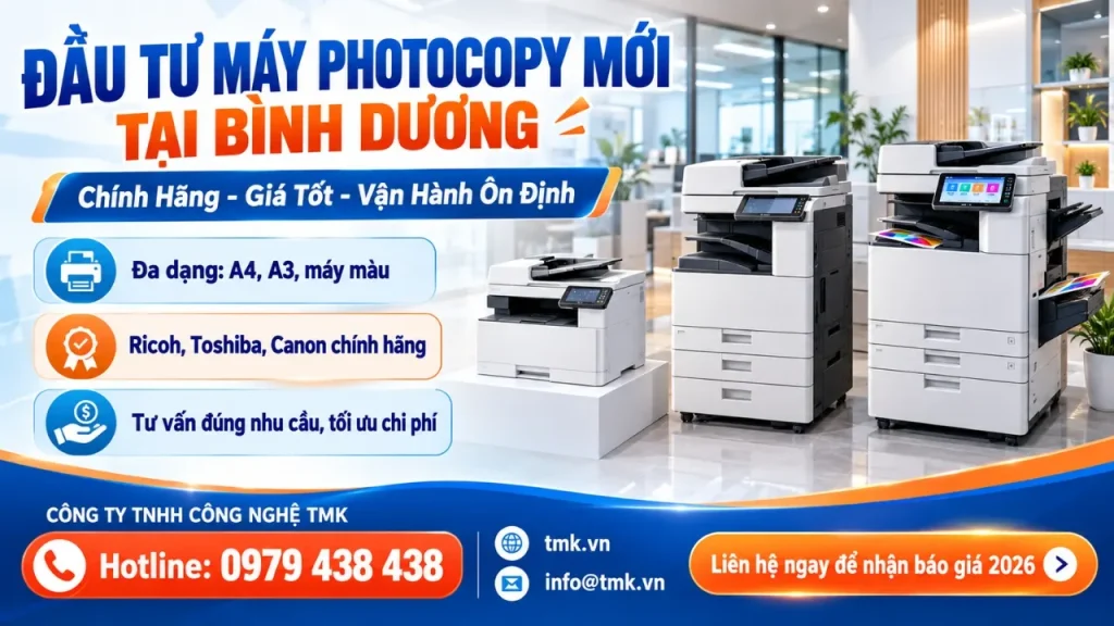 máy photocopy mới tại Bình Dương