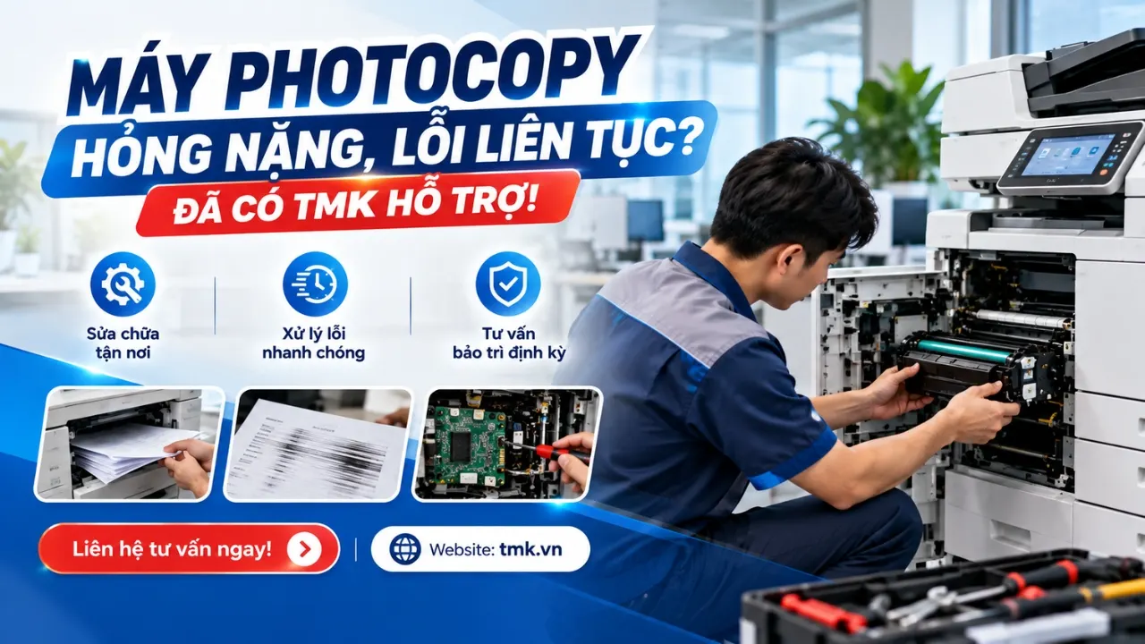 Các lỗi thường gặp khi dùng máy photocopy