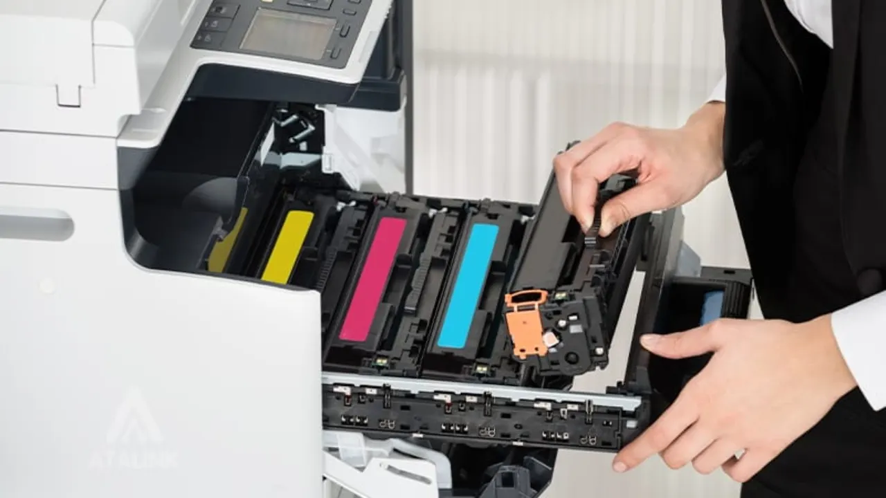 Cách thay mực và nạp mực máy photocopy