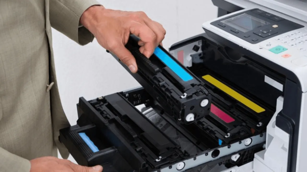 Cách thay mực và nạp mực máy photocopy