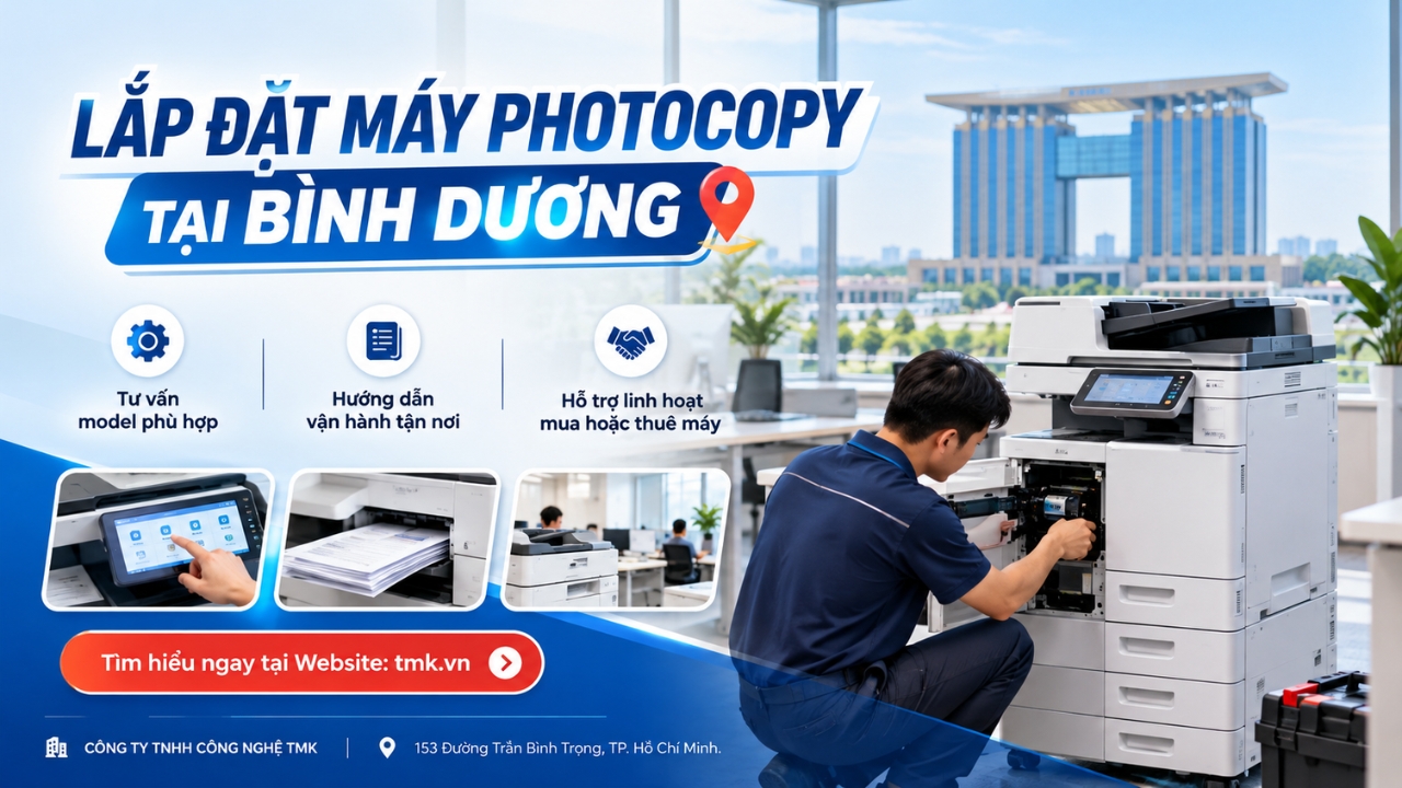 Lắp đặt máy photocopy tại Bình Dương